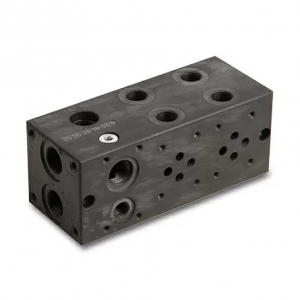 Плита монтажная CETOP3 ES06-39-38-02-4-0 на 3/8' сталь 2-х местная